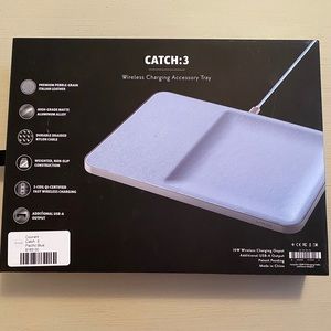 NWT Courant Wireless Phone Charger Catch 3 Blue